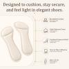 2 Pairs High Heel Inserts for Women - 3/4 Cushion Insoles for Heels with Anti-Slip Adhesive Backing - Invisible Sweat-Absorbing Inserts for High Heels Sandals Pumps Open-Toe Shoes (Large) view 4