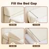 Yueyocici Wedge Shaped Pillow headboard Suitable for Bed Seams, Foldable Bed Wedge Pillow, Bed Gap Filler King Size Fill The Gap (0-12"), Mattress Gap Filler Long Pillow Between Headboard(Beige, 76") view 2