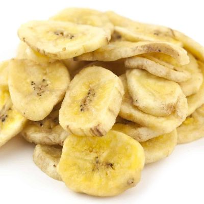 EverSnax Banana Chips, Sweetened Crispy Fried Dried Banana Chips, Crunchy Sweet Tropical Snack, Resealable Bag (1 Pound)