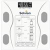 Solvian Smart Body Composition Scale, White, Bluetooth, LCD Display, 26x26cm, 0.2-396 lbs Capacity view 1