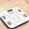 Solvian Smart Body Composition Scale, White, Bluetooth, LCD Display, 26x26cm, 0.2-396 lbs Capacity view 2