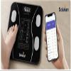 Solvian Smart Body Composition Scale, White, Bluetooth, LCD Display, 26x26cm, 0.2-396 lbs Capacity view 3
