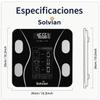Solvian Smart Body Composition Scale, White, Bluetooth, LCD Display, 26x26cm, 0.2-396 lbs Capacity view 4