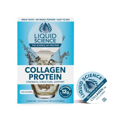 Java House Liquid Science Unflavored Single Serve Collagen Pods - Peel and Pour- Pack of 12