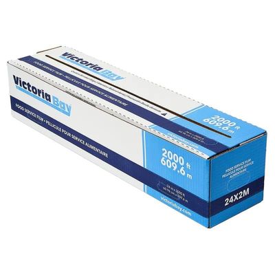 Victoria Bay PVC Cling Film Roll with Cutter, 24" x 2000 ft