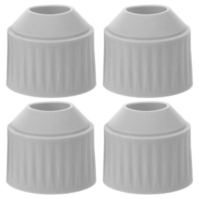 OSOLADY 4pcs Silicone Door Handle Covers, Door Knob Turner Cover and Handle Gripper, Silicone Doorknob Bumper Grips for Adults and Elderly Grey