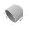 OSOLADY 4pcs Silicone Door Handle Covers, Door Knob Turner Cover and Handle Gripper, Silicone Doorknob Bumper Grips for Adults and Elderly Grey view 2