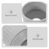 OSOLADY 4pcs Silicone Door Handle Covers, Door Knob Turner Cover and Handle Gripper, Silicone Doorknob Bumper Grips for Adults and Elderly Grey view 3