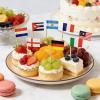 100Pcs National Flag Toothpicks Cupcake Picks Decoration for Display Desserts Snacks Food and Football Themed Parties Party Decoration Toothpicks view 3