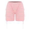 Oyolan Incontinence Panty for Men Women High Waist Oversize Waterproof Boxer Shorts Special Needs Clothing Striped Pink XX-Large view 3