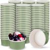 Maxdot 120pcs 4oz Dessert Cups, Disposable Ice Cream Cups, Paper Frozen Yogurt Bowls, for Hot and Cold Foods, Suitable for Gelato or Mousse view 1