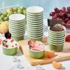 Maxdot 120pcs 4oz Dessert Cups, Disposable Ice Cream Cups, Paper Frozen Yogurt Bowls, for Hot and Cold Foods, Suitable for Gelato or Mousse view 4