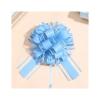 Pull Bows for Gift Wrapping 100Pcs Wedding Car Ribbon Pull Bows Knot Gift Wrap Decor Birthday Party Supplies Pew Chairs DIY Home Decoration(Blue) view 1