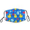 Meaudiwes Fashion Reusable Balaclava Facial Cover With Elastic Ear Loop Unisex Face Scarf Cute Funny Bubbles Hearts Yellow Rubber Ducks view 1