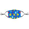 Meaudiwes Fashion Reusable Balaclava Facial Cover With Elastic Ear Loop Unisex Face Scarf Cute Funny Bubbles Hearts Yellow Rubber Ducks view 3
