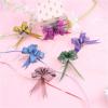 Pull Bows for Gift Wrapping 300pcs Glitter Pull Bows Gift Knot Metallic Basket Bowss for Presentss String Ribbon Wrapping Flower view 2