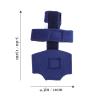 Baluue Adjustable Finger Brace Splint with Steel Plate Support, Wrist Wrap and Adults, Blue M Size Finger Splint for Injury Protection and Bone Stabilization view 2