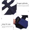 Baluue Adjustable Finger Brace Splint with Steel Plate Support, Wrist Wrap and Adults, Blue M Size Finger Splint for Injury Protection and Bone Stabilization view 3