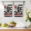 250 Anniversary Kitchen Towels Set of 2,Absorbent Microfiber Dish Tea Towels with Hanging Loop,Vintage Black Stripes Boots Satrs 1776-2026 Resuable Hand Towel for Home Kitchen Cooking Cleaning 18"x28" view 2