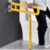 Heavy Duty Folding Stainless Steel Toilet Handrails - Wall Mounted Bathroom Safety Support Rail, 200kg Load Capacity, Durable & Space-Saving Design for Elderly & Disabled Use view 1