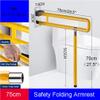 Heavy Duty Folding Stainless Steel Toilet Handrails - Wall Mounted Bathroom Safety Support Rail, 200kg Load Capacity, Durable & Space-Saving Design for Elderly & Disabled Use view 2