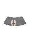Curved Shower Mat Curved Bath Floor Mat Bathroom Solid Soft Carpet Non-Slip Shower Rug Quick Dry Absorbent Foot Toilet(Grey,40x75cm 1PC) view 1