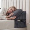 Bed Wedge Pillow for Headboard, Queen Size Gap Filler with Long Pillow view 1