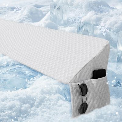 Premium Triangular Wedge Pillow Comes with a Removable and Machine Washable Cover for Easy Daily Care.Gray-King