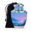 YASUBJAG Mountain Urns for Human Ashes Adult Man - Blue Urns for Human Ashes Adult Male - Sunset Cremation Urn for Women - Funeral Urn for Mom - Ash Container - Decorative Ash Container Large 10 Inch view 1