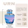 YASUBJAG Mountain Urns for Human Ashes Adult Man - Blue Urns for Human Ashes Adult Male - Sunset Cremation Urn for Women - Funeral Urn for Mom - Ash Container - Decorative Ash Container Large 10 Inch view 2