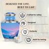 YASUBJAG Mountain Urns for Human Ashes Adult Man - Blue Urns for Human Ashes Adult Male - Sunset Cremation Urn for Women - Funeral Urn for Mom - Ash Container - Decorative Ash Container Large 10 Inch view 4