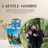 YASUBJAG Mountains Urn for Ashes for Women - Cremation Keepsakes for Ashes Combo of 5 with 1 Large 10 Inch Blue Funeral Urn for Women & 4 Mini Urns for Mom, Men & Adult Female Memorial Set of 5 view 3