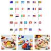 100Pcs National Flag Toothpicks Cupcake Picks Decoration for Display Desserts Snacks Food and Football Themed Parties Party Decoration Toothpicks view 2