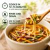 Hanabade Turkish Egg Noodles (Erite), Old-Fashioned Homemade Cut Kluski Noodles, Traditional Turkish Pasta, 16 oz (500 g) (Vegetable) view 3