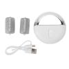Pearl White Electric Foot Callus Remover with 2 Grinding Heads and 2 Speed Settings Rechargeable Foot File for Dry Cracked Skin view 1