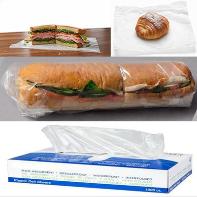 Damroos, 10,000 Count, Plastic Deli Sheets, 15" x 10 3/4", Clear, Greaseproof, Waterproof, Interfolded