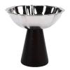Omquot Elegant Stainless Steel Ice Cream Sundae with Wooden Base for Serving Desserts, Parties, 6.77 Ounces (Flower Style) view 1