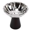 Omquot Elegant Stainless Steel Ice Cream Sundae with Wooden Base for Serving Desserts, Parties, 6.77 Ounces (Flower Style) view 4