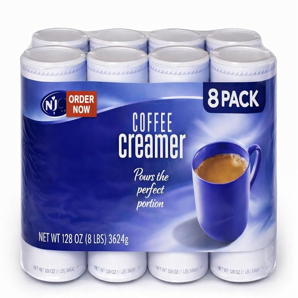 Njoy Non Dairy Coffee Creamer Powdered 16 oz each (Pack of 8)