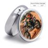 Limited Sport Motocross Round Pill Box for Organizer and Containers,Vitamin Case for Purse & Pocket Mini,Organizer Box- 3 Compartment to Hold Vitamins,Fish Oil and Supplements view 2