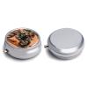 Limited Sport Motocross Round Pill Box for Organizer and Containers,Vitamin Case for Purse & Pocket Mini,Organizer Box- 3 Compartment to Hold Vitamins,Fish Oil and Supplements view 3