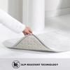 Black Rose Gold Blush Pink Glitter Glam Bath Mat Non-Slip Quick Drying Floor Mat Super Absorbent Fit Underdoor Mat for Shower Bathroom Sink Floor Rug 20x32 Inch view 4