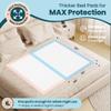 MKISS Extra Large Bed Pads with Adhesive Strips 40" x 36" 25 Count Super Absorbent Thicker Disposable Underpads Heavy Duty Incontinence Pads for Adults & Senior, Kids, Chucks Pee Pads for Training Pad view 2