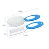 Baby Hair Brush Set, Soft Goat Hair Brush for Newborn and Toddler, Blue, Bassinet Prevention Hat view 2