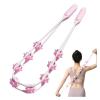 Rope Roller Massager Eight-Wheel Acupoint Massage Roller Fitness Equipment and Accessories for Belly Fat Leg Body Waist Abdomen(Pink) view 3