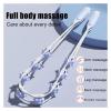 Rope Roller Massager Eight-Wheel Acupoint Massage Roller Fitness Equipment and Accessories for Belly Fat Leg Body Waist Abdomen(Pink) view 4