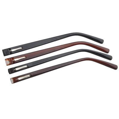 Glasses Arm Replacement 1pair 6.8mm 9mm PC Spring Glasses Eyeglasses Temple Plastic Leg Tip Optical Frame Eyewear Repairing Parts Black Brown(SPC002 Brown)