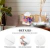 Pu Leather Cube Tissue Box Holders Modern Waterproof Square Tissue Box Cover Duck In Flowers Facial Paper Holder For Bathroom Kitchen Nightstand Office Home Decor view 4