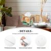 Pu Leather Cube Tissue Box Holders Modern Waterproof Square Tissue Box Cover Flower And Green Stripes Facial Paper Holder For Bathroom Kitchen Nightstand Office Home Decor view 4