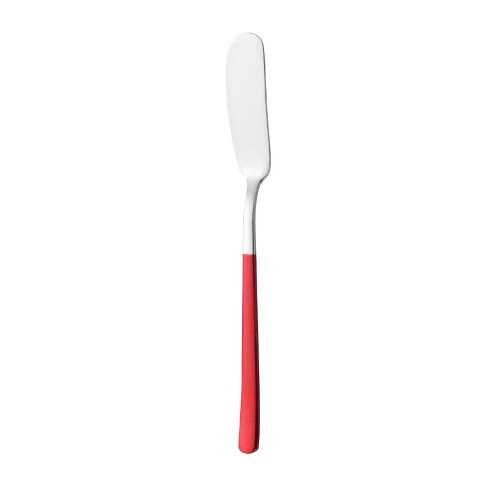 ESTINTENG 2PC-304 stainless steel butter home fresh and exquisite personality-red and silver butter